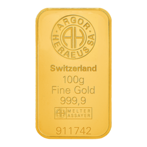 Lingotti D'oro Puro, Certificati Kinebar Argor-Heraeus/Gold Standard