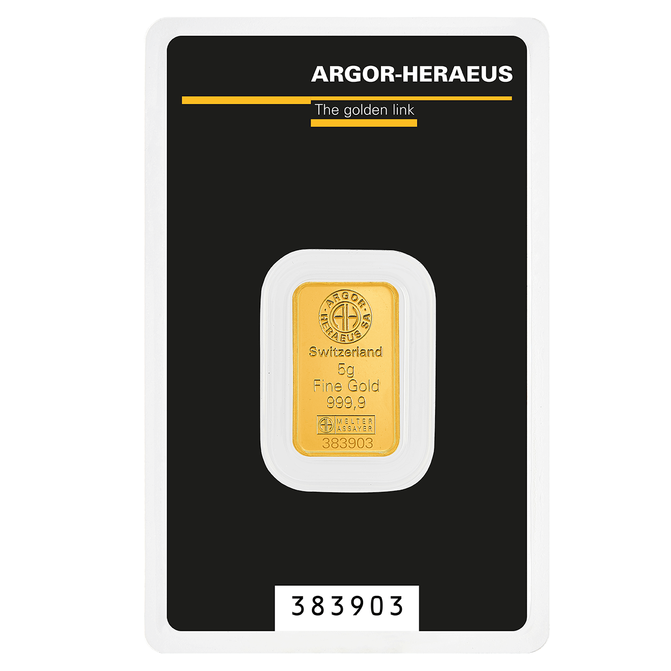 Lingotto Oro Puro 5 Gr. Kinebar Certificato Argor-Heraeus - immagine 4